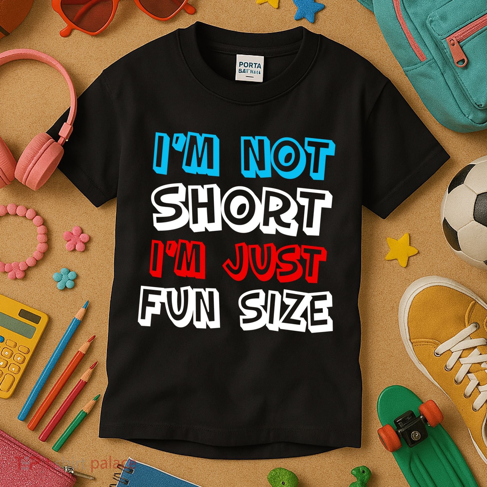 I'm Not Short I'm Just Fun Size Kids T-Shirt