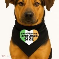I'm Not Short I'm Leprechaun Size USA-Made Doggie Bandana thumb 1