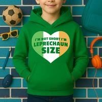 I'm Not Short I'm Leprechaun Size Kids Hoodie thumb 2