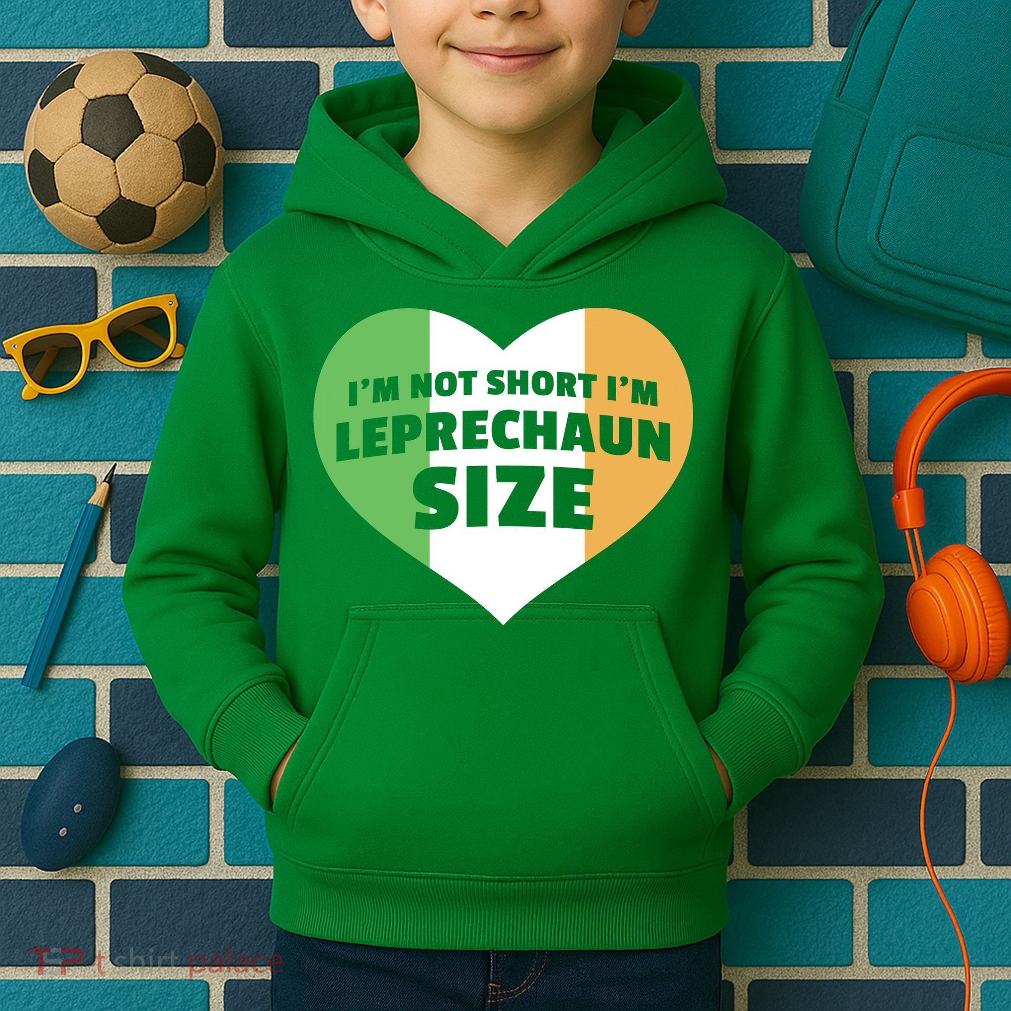 I'm Not Short I'm Leprechaun Size Kids Hoodie