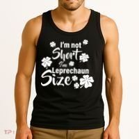 I'm Not Short I'm Leprechaun Size Funny Irish Tank Top thumb 3