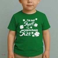 I'm Not Short I'm Leprechaun Size Funny Irish Toddler T-Shirt thumb 2