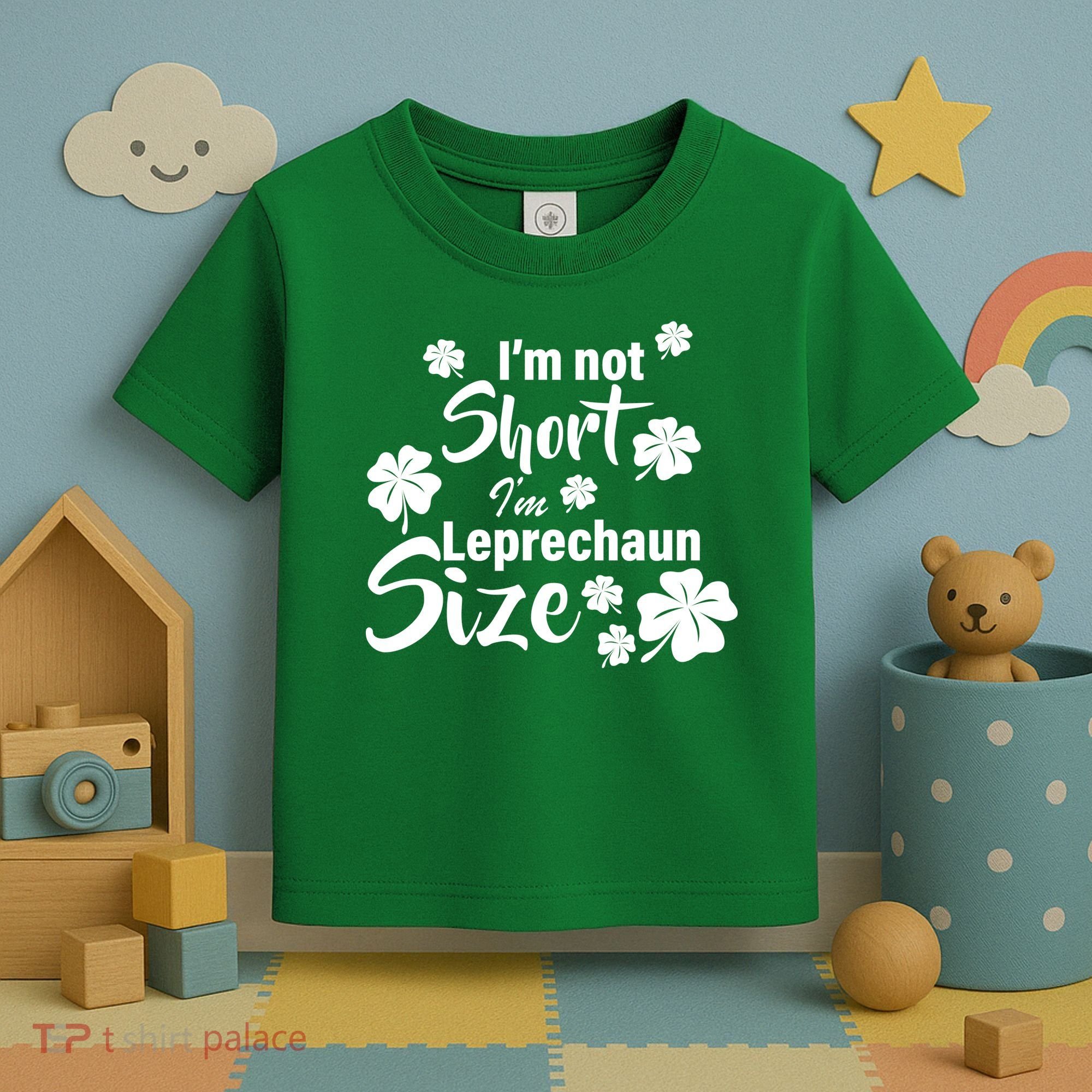 I'm Not Short I'm Leprechaun Size Funny Irish Toddler T-Shirt