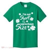 I'm Not Short I'm Leprechaun Size Funny Irish Kids T-Shirt thumb 0