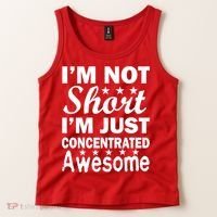 I'm Not Short Just Concentrated Awesome Tank Top thumb 2