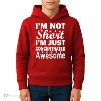 I'm Not Short Just Concentrated Awesome Kids Hoodie thumb 4