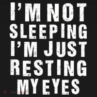 I'm Not Sleeping Just Resting My Eyes Polo thumb 3