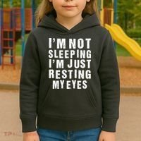 I'm Not Sleeping Just Resting My Eyes Kids Hoodie thumb 3