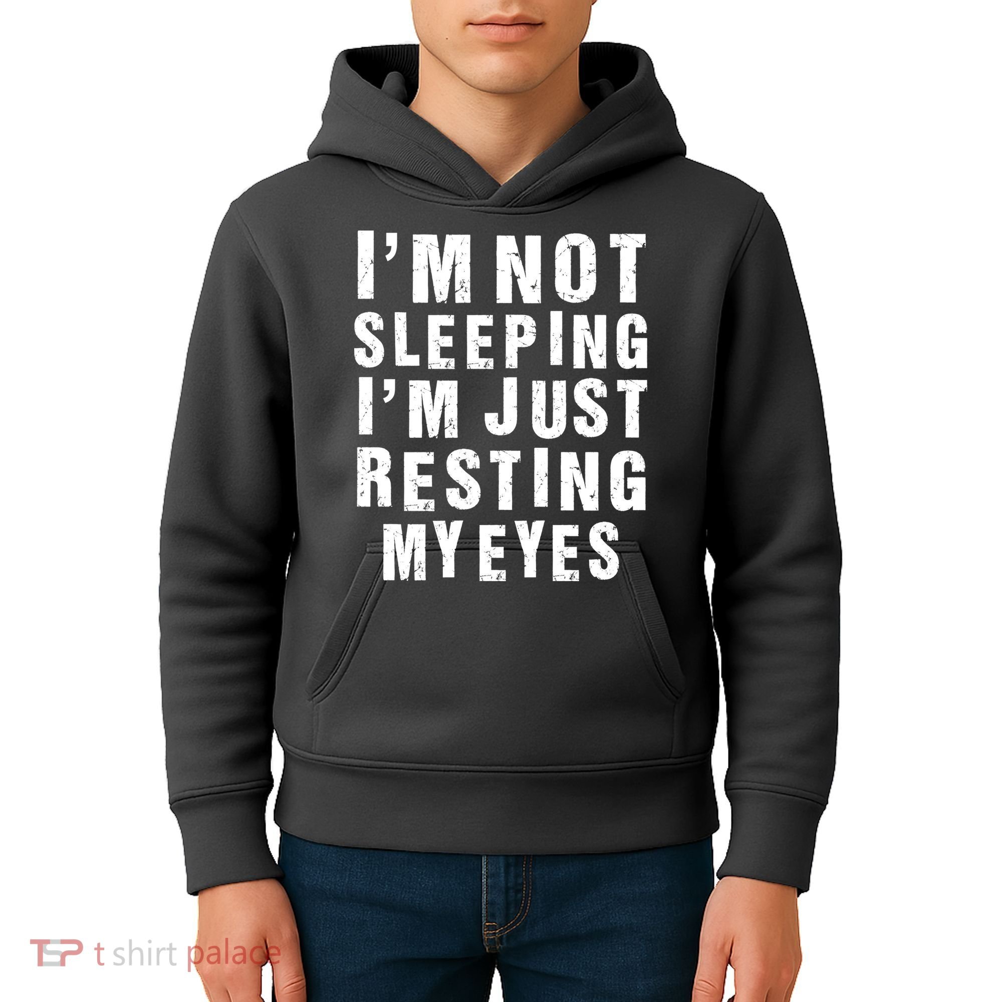 I'm Not Sleeping Just Resting My Eyes Kids Hoodie