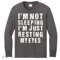 I'm Not Sleeping Just Resting My Eyes Kids Long Sleeve Shirt thumb 0