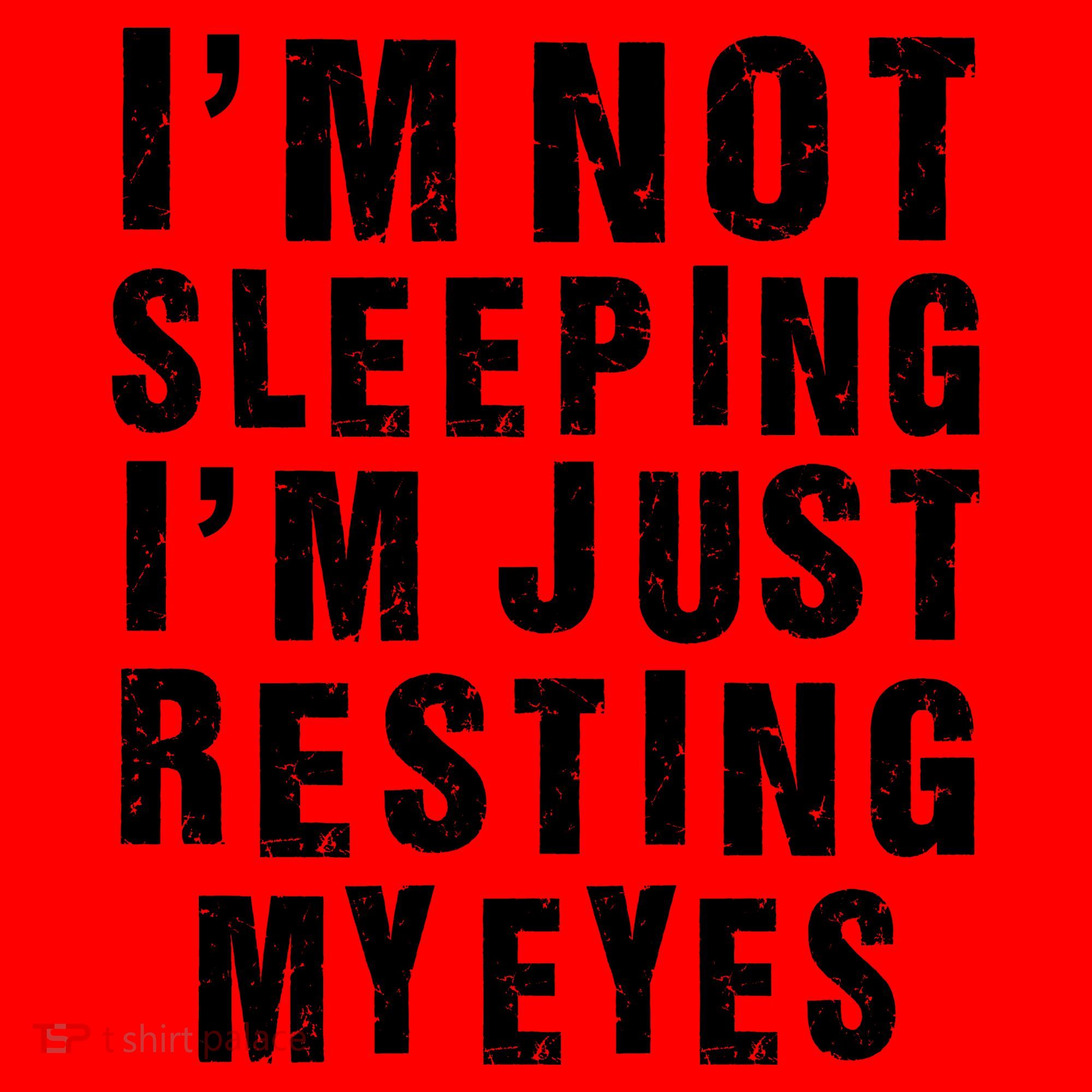 I'm Not Sleeping Just Resting My Eyes Santa Hat