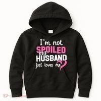 I'm Not Spoiled My Husband Just Loves Me Kids Hoodie thumb 0