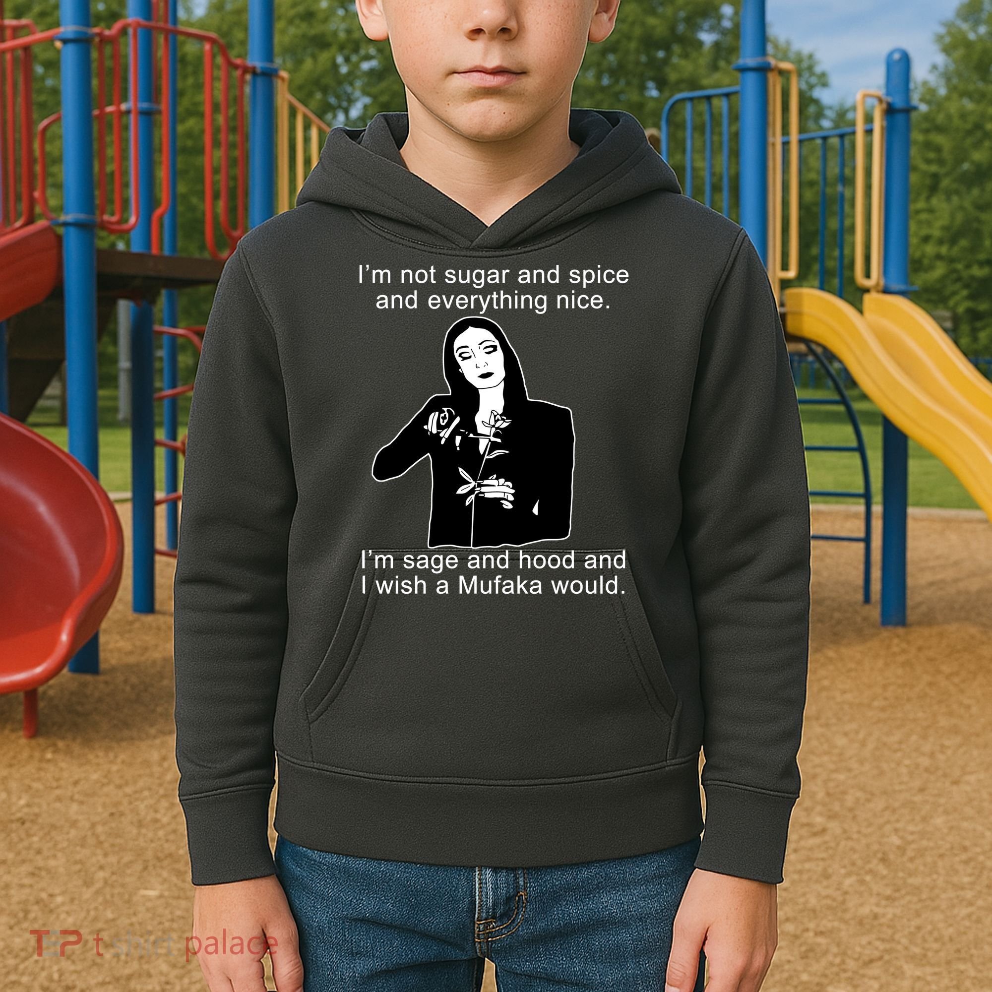 I'm Not Sugar And Spice Funny Meme Kids Hoodie