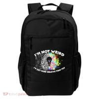 I'm Not Weird I'm Just More Creative Than You Backpack thumb 0