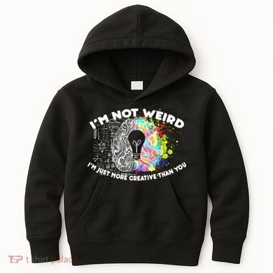 I'm Not Weird I'm Just More Creative Than You Kids Hoodie