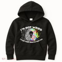 I'm Not Weird I'm Just More Creative Than You Kids Hoodie thumb 0