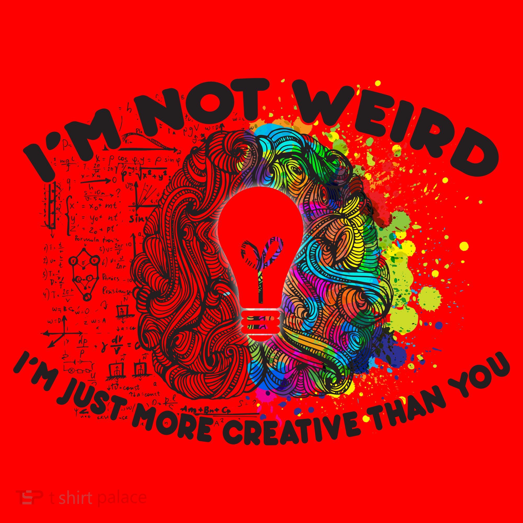 I'm Not Weird I'm Just More Creative Than You Santa Hat