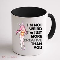 I'm Not Weird I'm Just More Creative Than You Anime Girl Coffee Mug thumb 1