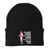 I'm Not Weird I'm Just More Creative Than You Anime Girl Beanie thumb 0