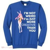I'm Not Weird I'm Just More Creative Than You Anime Girl Sweatshirt thumb 0