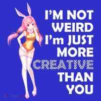 I'm Not Weird I'm Just More Creative Than You Anime Girl Mousepad thumb 1