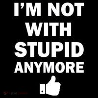 I'm Not With Stupid Anymore Ornament thumb 1
