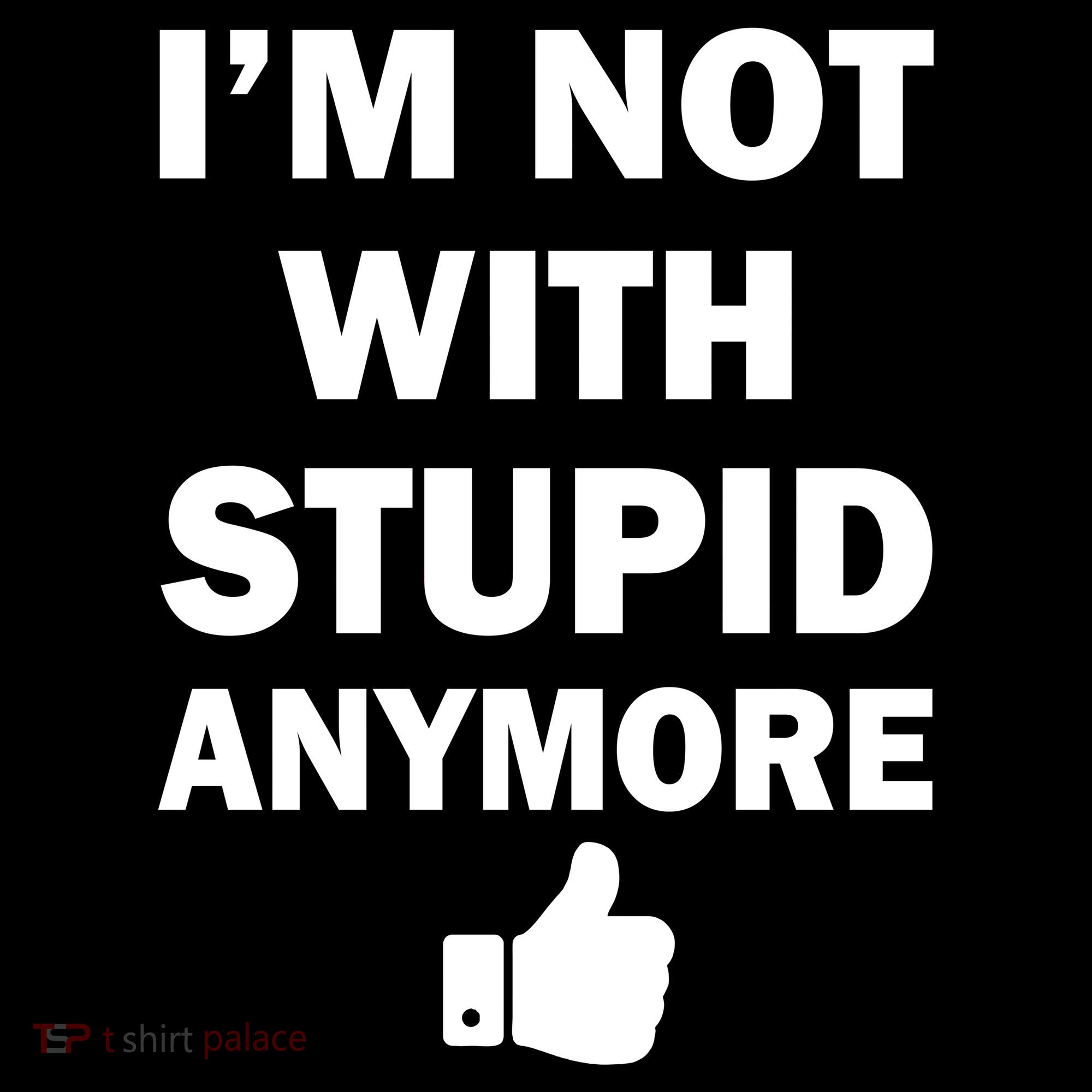 I'm Not With Stupid Anymore Ornament