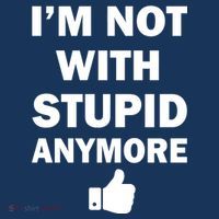 I'm Not With Stupid Anymore Women's Hoodie thumb 2