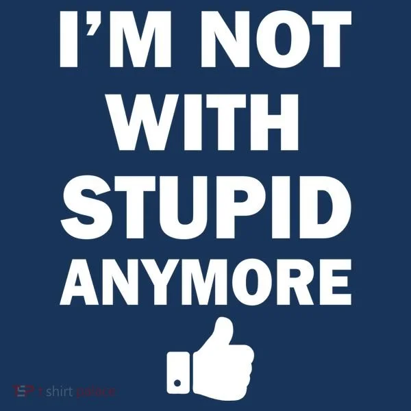 I'm Not With Stupid Anymore Kids Long Sleeve Shirt