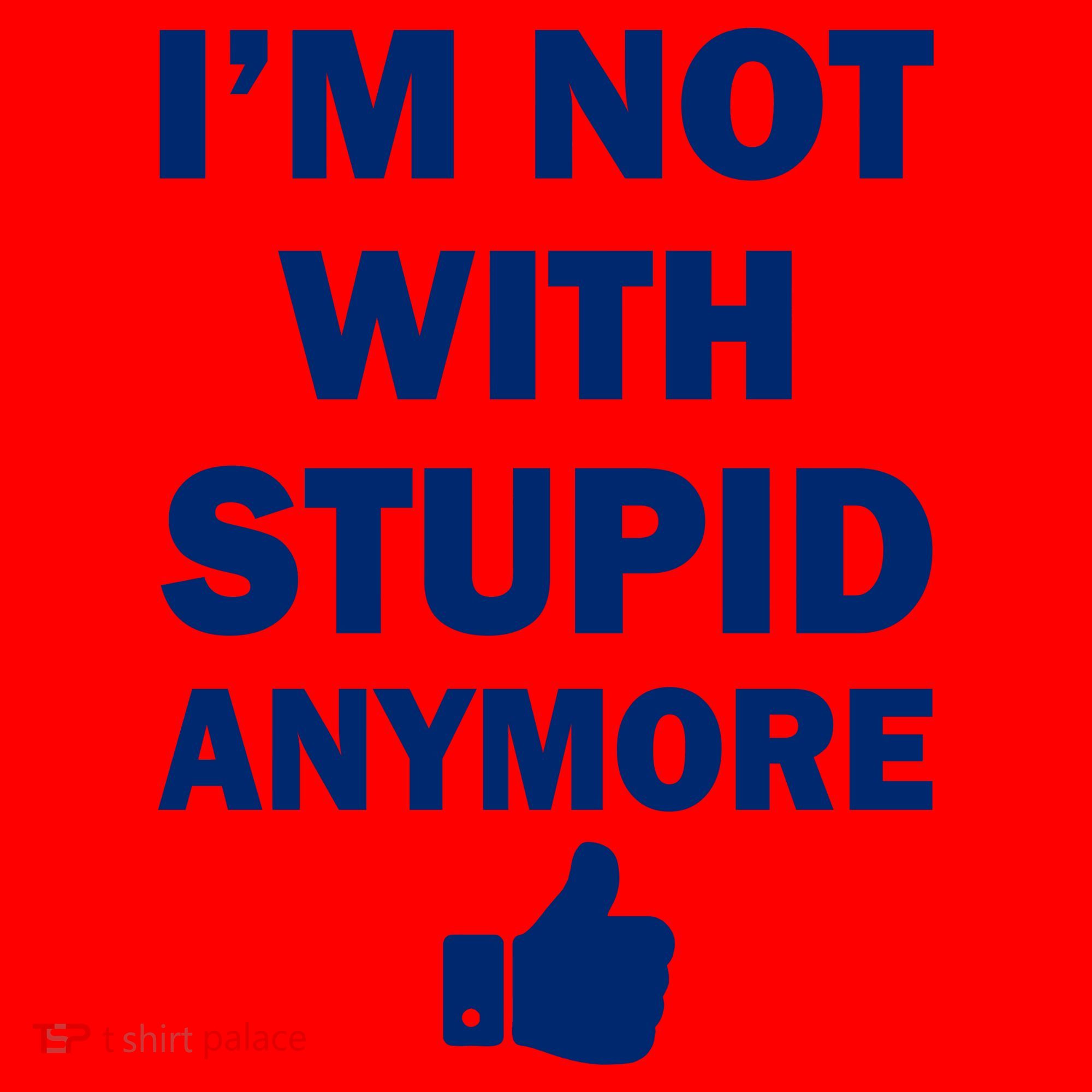 I'm Not With Stupid Anymore Santa Hat