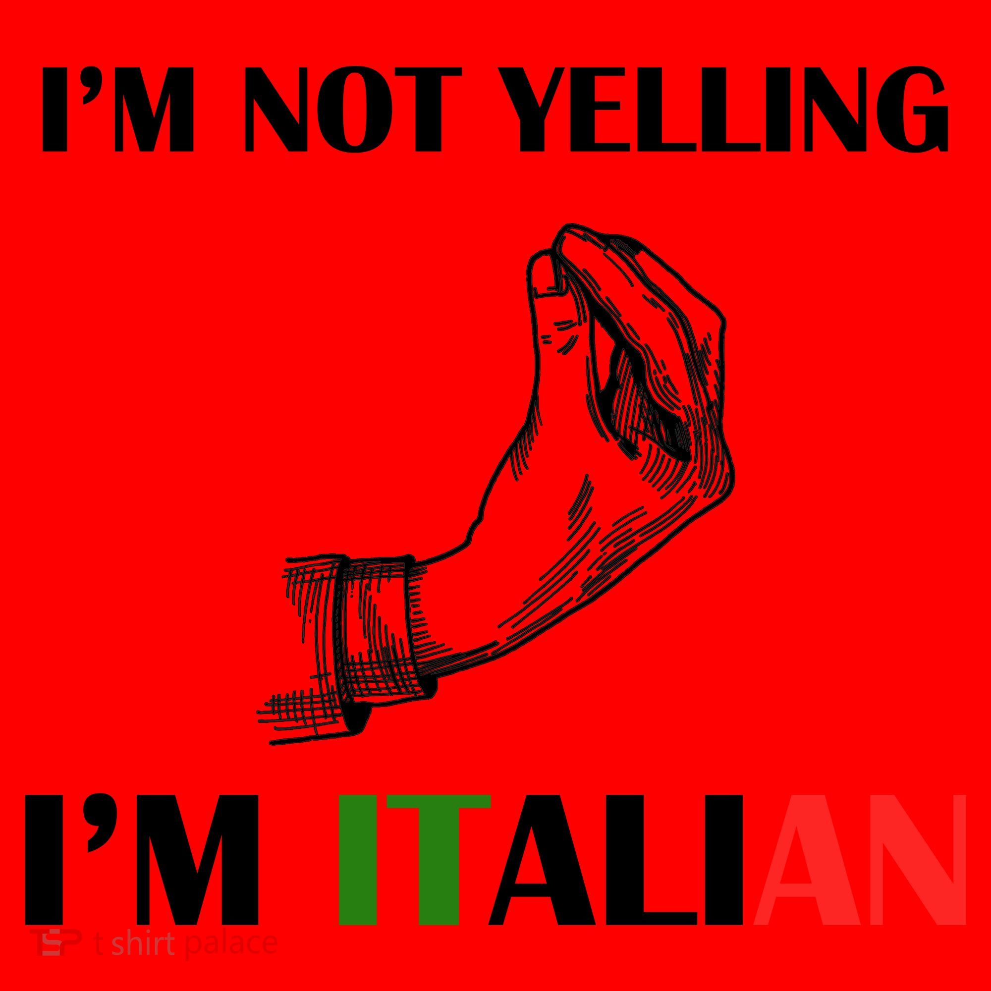 I'm Not Yelling I'm Italian Santa Hat