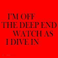 I'm Off The Deep End Watch As I Dive In Santa Hat thumb 1