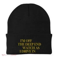 I'm Off The Deep End Watch As I Drive In Beanie thumb 0