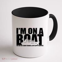 I'm On A Boat Funny Cruise Vacation Coffee Mug thumb 1