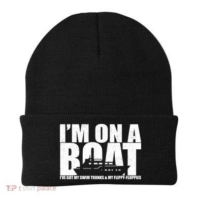 I'm On A Boat Funny Cruise Vacation Beanie