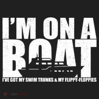 I'm On A Boat Funny Cruise Vacation Golf Towel thumb 3