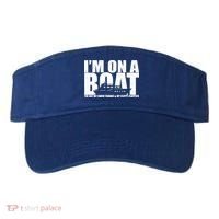 I'm On A Boat Funny Cruise Vacation Visor thumb 0