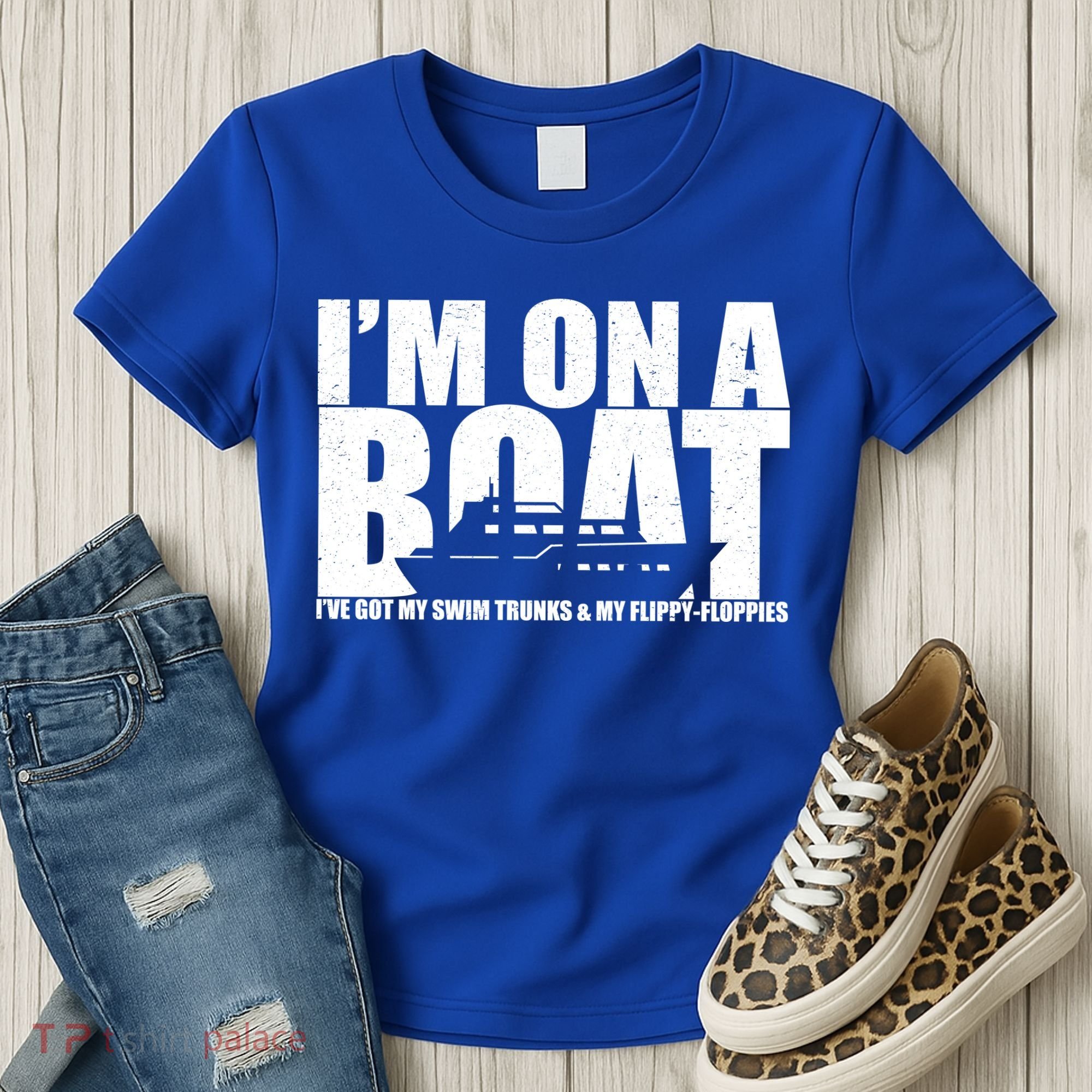 I'm On A Boat Funny Cruise Vacation Women's T-Shirt