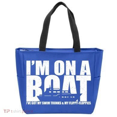 I'm On A Boat Funny Cruise Vacation Tote Bag
