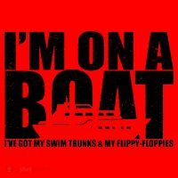 I'm On A Boat Funny Cruise Vacation Santa Hat thumb 1