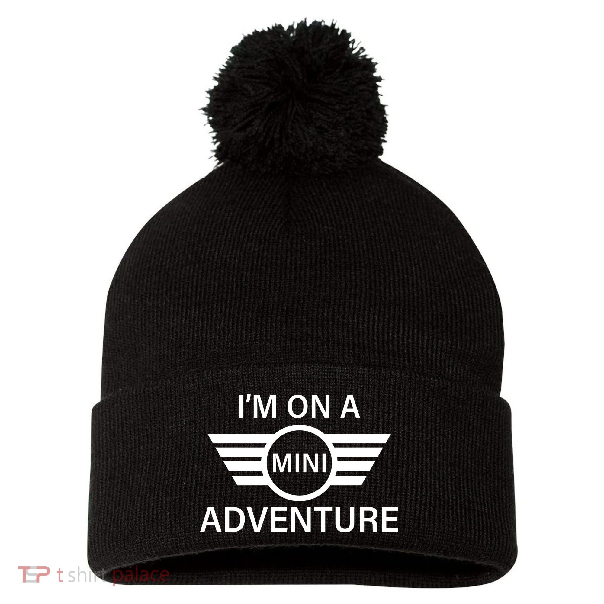I'm On A Mini Adventure Pom Pom 12in Knit Beanie
