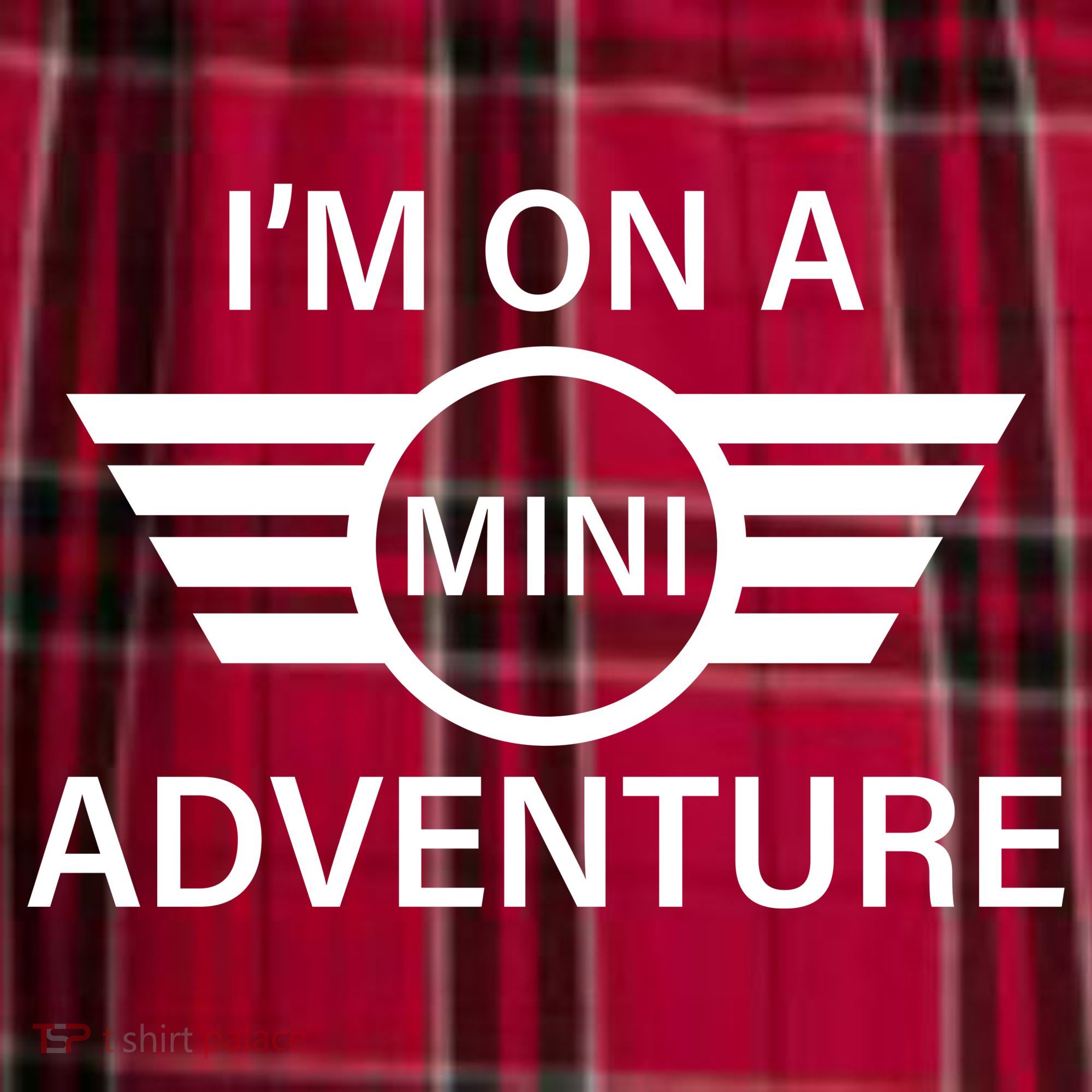 I'm On A Mini Adventure Women's Flannel Plaid Pajama Pants