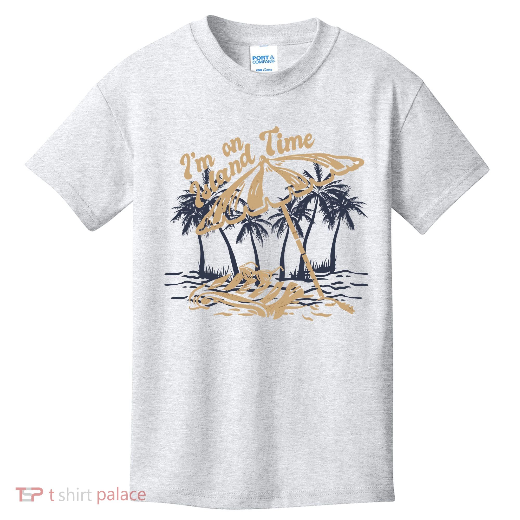 I'm On Island Time Kids T-Shirt