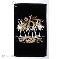 I'm On Island Time Golf Towel thumb 0