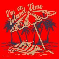 I'm On Island Time Santa Hat thumb 1