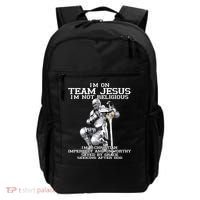 I'm On Team Jesus Backpack thumb 0