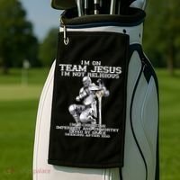 I'm On Team Jesus Golf Towel thumb 2