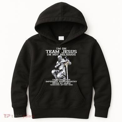 I'm On Team Jesus Kids Hoodie