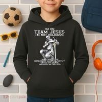 I'm On Team Jesus Kids Hoodie thumb 2