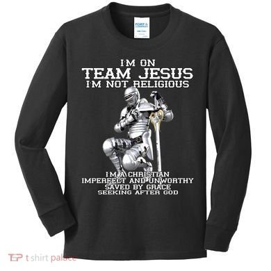 I'm On Team Jesus Kids Long Sleeve Shirt